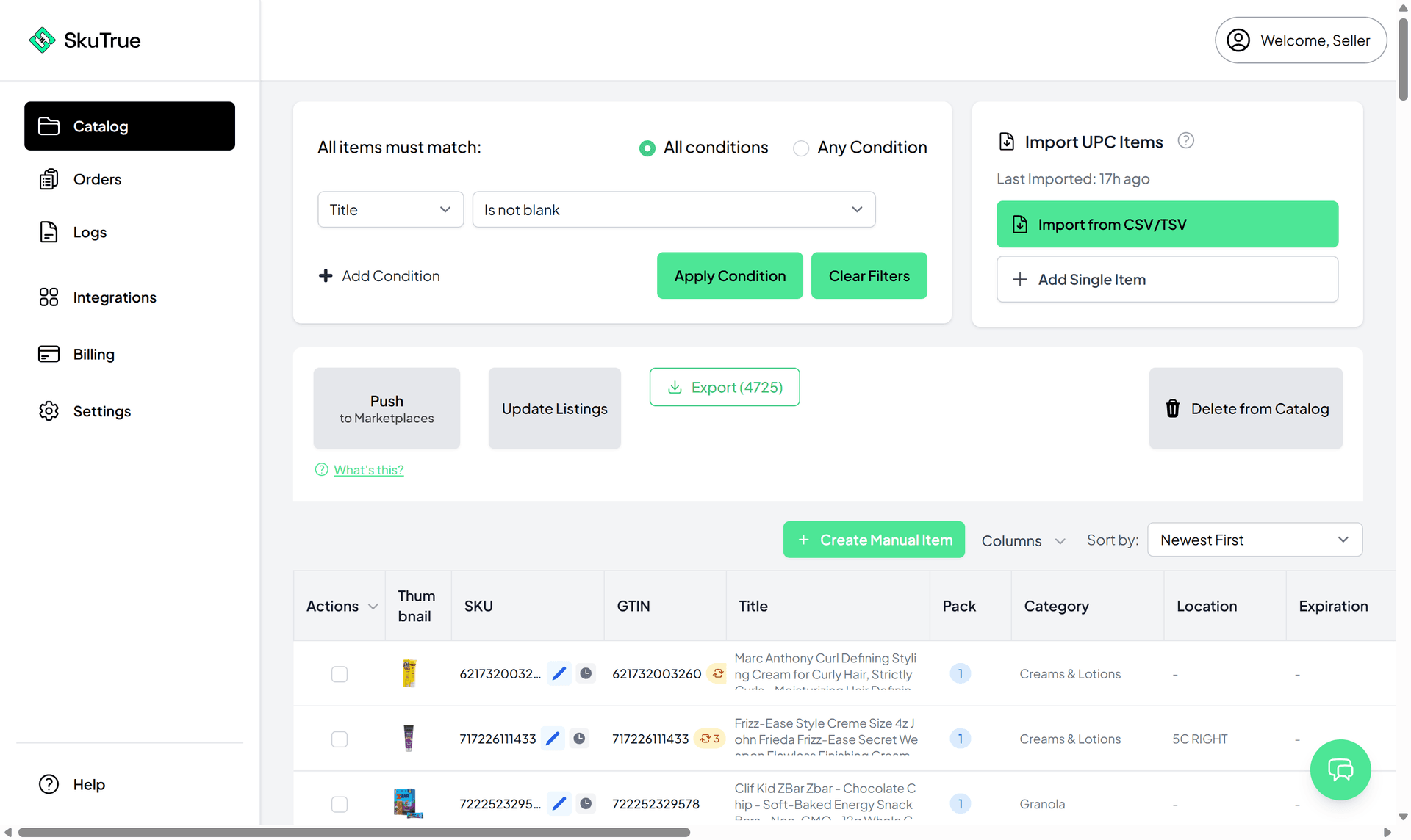 SkuTrue Catalog - Manage all your products in one place